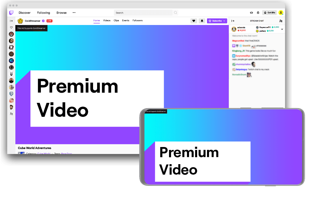 Twitch Premium Video Ad